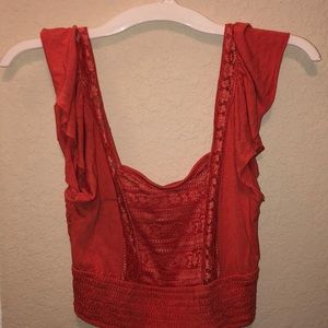 Orange Crop Top